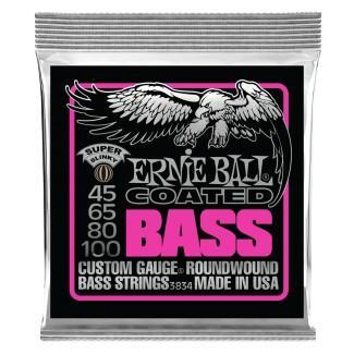 Ernie Ball Super Slinky potažené basové struny 45-100