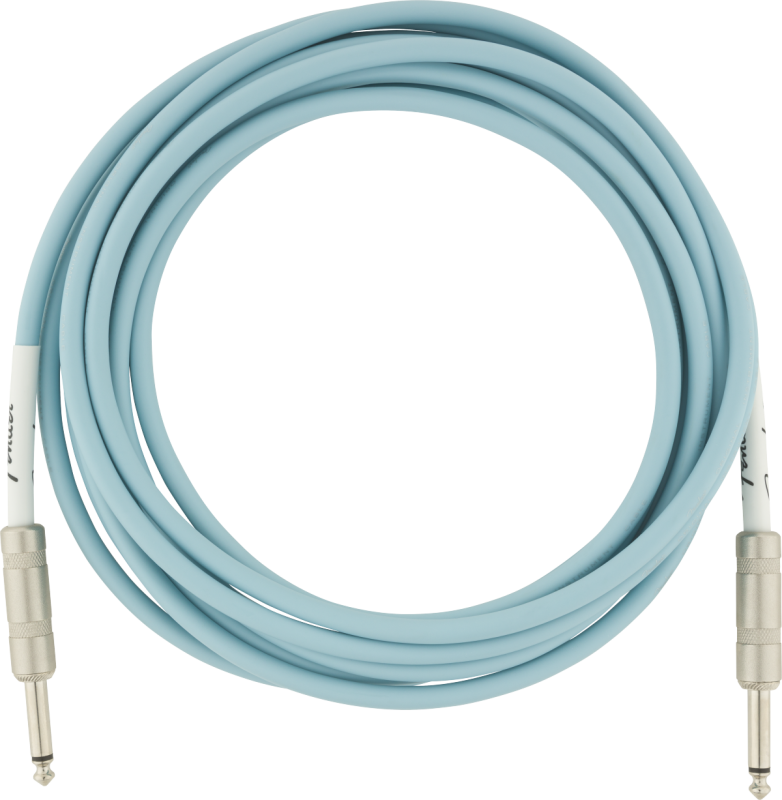 Fender IM kytarový kabel, 3 m, barva Daphne Blue