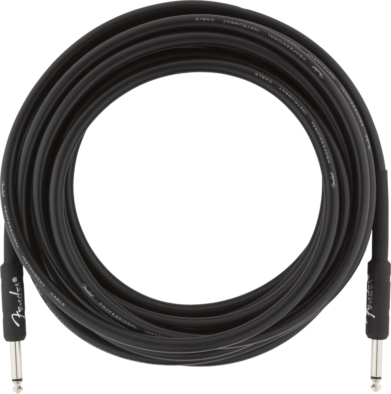 Fender Profesionální kabel, 5,5 m, rovný-rovný, černý