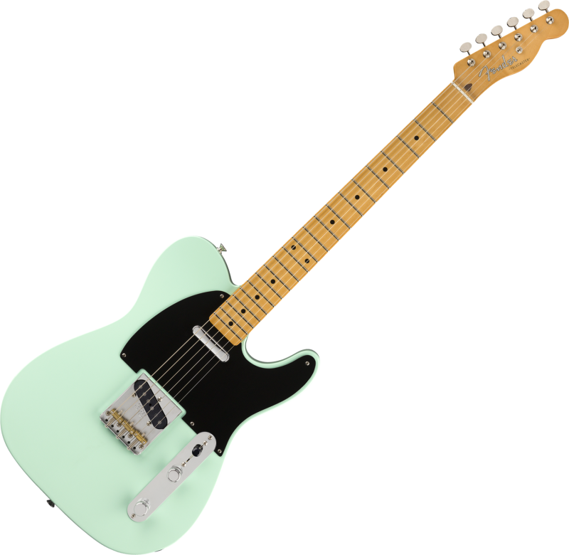 Fender Elektrická kytara Vintera '50s Telecaster, modifikovaná, javorová hmatník, Surf Green