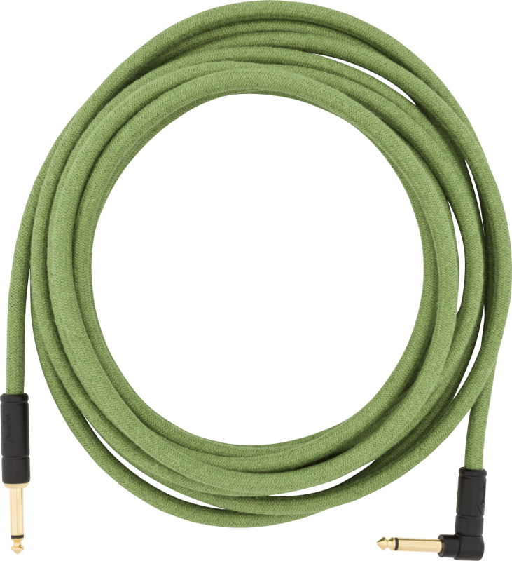 Fender IM kytarový kabel rovný, 5,5 m, zelený