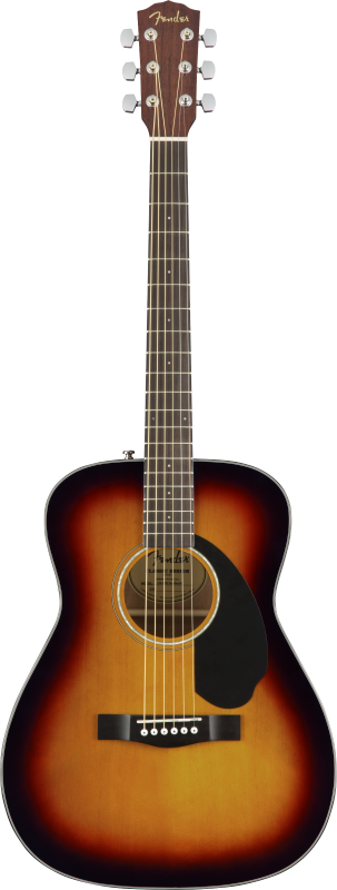 Fender CC-60S koncertní akustická kytara, 3-barvový Sunburst