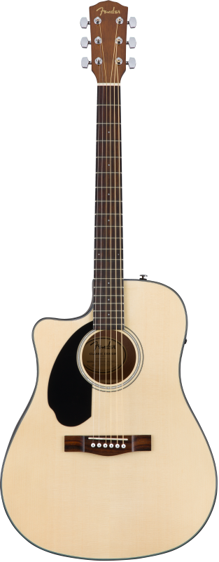 Fender elektroakustická kytara CD-60SCE, dreadnought, levá, přírodní