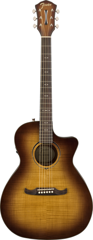 Fender FA-345CE Auditorium elektro-akustická kytara, 3-tónová Tea Burst