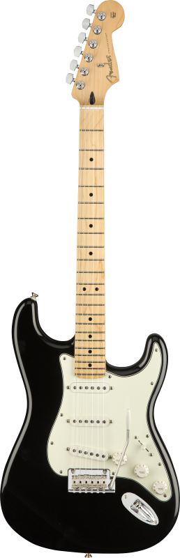 Fender Elektrická kytara Player Stratocaster, javorový hmatník, černá
