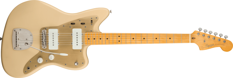Squier Jazzmaster 40. výročí, Vintage edice, javorový hmatník, krémová barva
