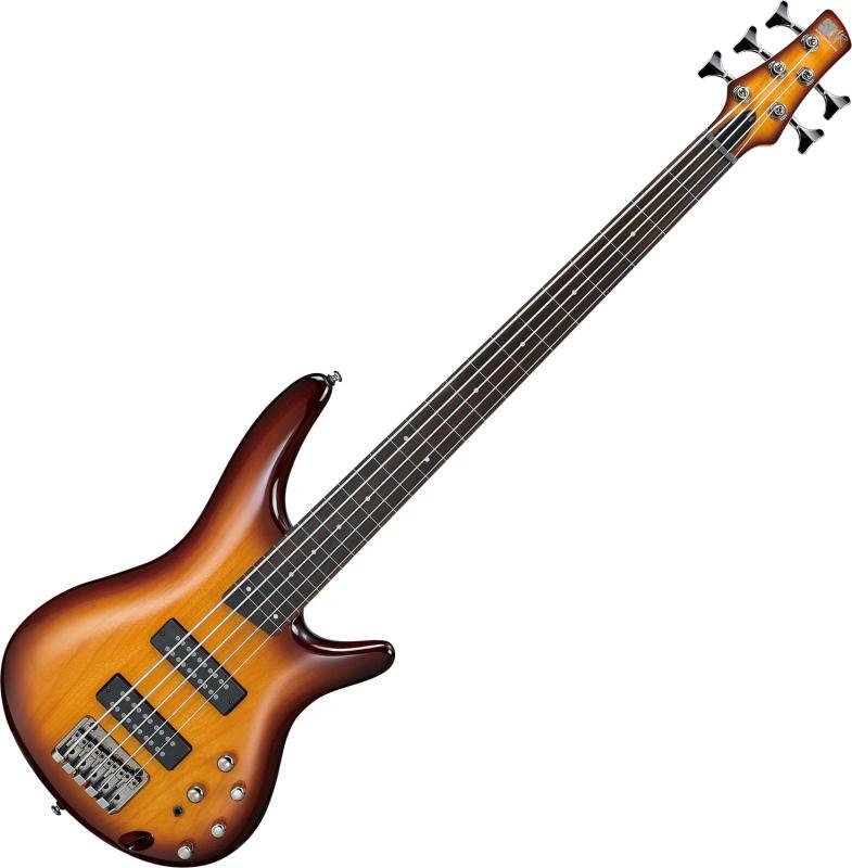 Ibanez IM 5-strunná bezpražcová elektrická basa - Hnědý přechod