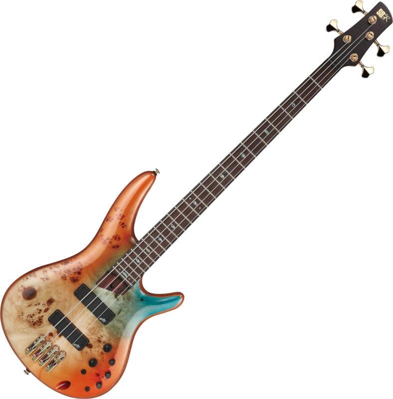Ibanez Premium SR 4-strunná basová kytara, podzimní západ slunce, včetně gigbagu