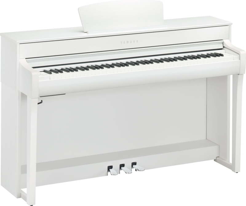 Yamaha Digitální piano CLP-735 WH, klavírní zvuky, Bluetooth, 88 kláves