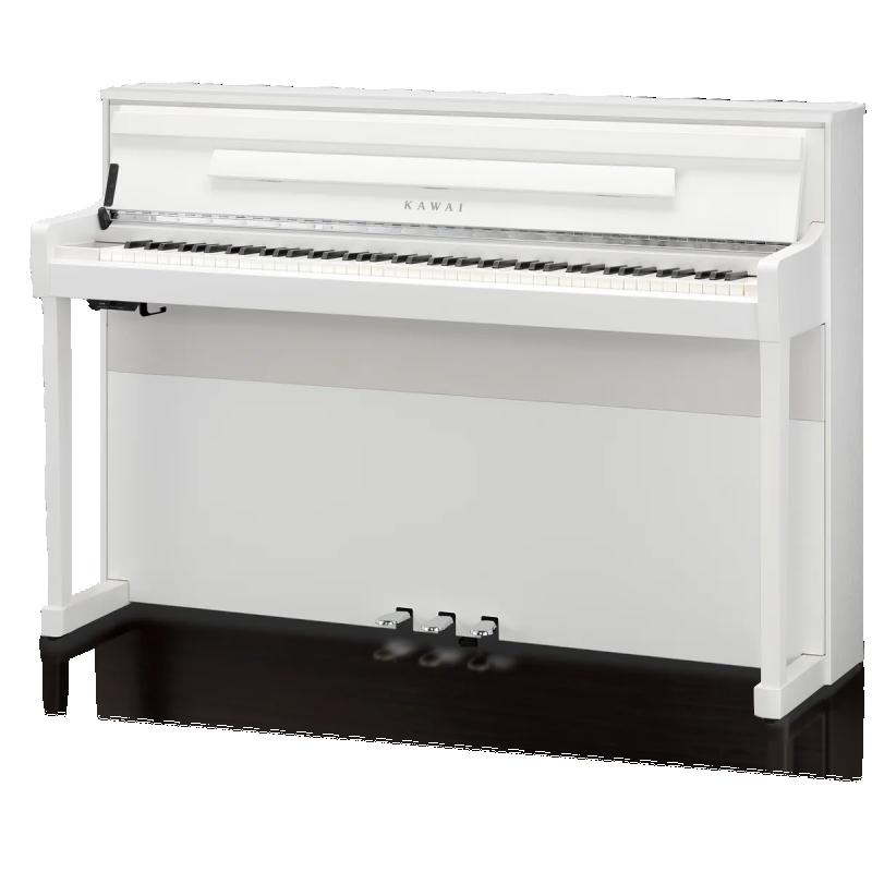 Kawai digitální klavír, 88 kláves, kladívková mechanika, 256 hlasová polyfonie, Bluetooth, bílá