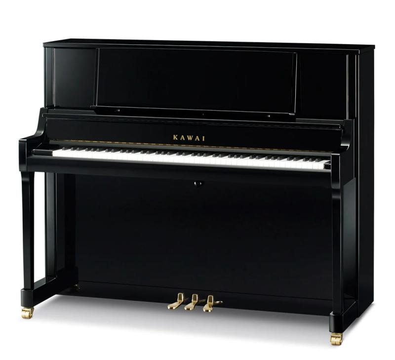 Kawai akustické pianino, 88 kláves, 122 cm, lesklá černá