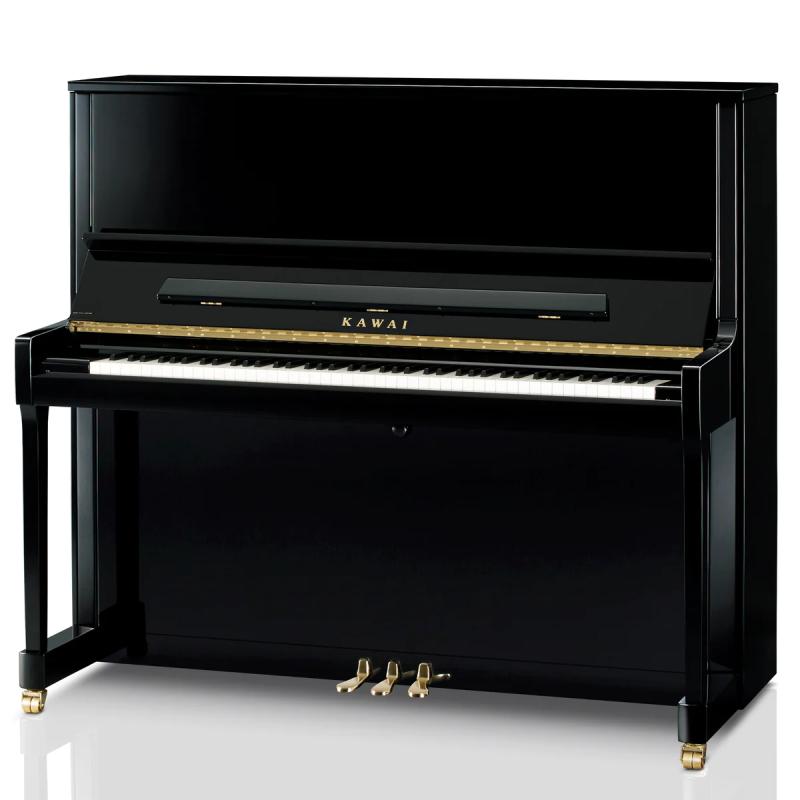 Kawai akustické pianino, 88 kláves, 134 cm, True Sostenuto pedál, lesklá černá