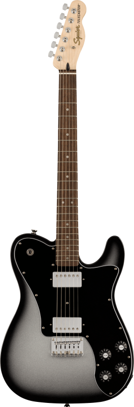 Squier FSR Affinity Telecaster Deluxe, javorová hmatník, černý pickguard, silverburst