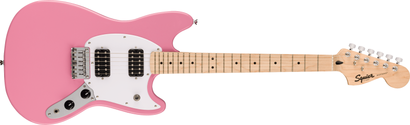 Squier Sonic Mustang HH MN Flash Pink elektrická kytara
