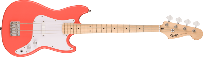 Squier elektrická basová kytara Sonic Bronco Bass MN Tahitian Coral