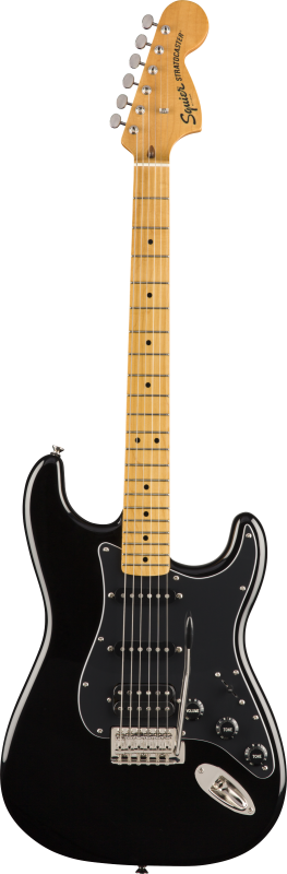 Squier Classic Vibe '70s Stratocaster HSS, javorový hmatník, černá