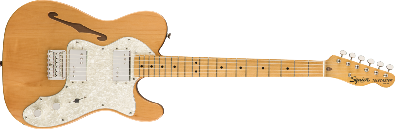 Squier Classic Vibe '70s Telecaster Thinline, javorová hmatník, přírodní