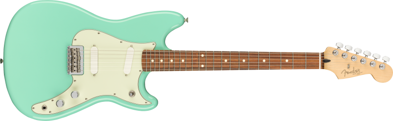 Fender elektrická kytara Player Duo Sonic, Pau Ferro hmatník, Sea Foam Green