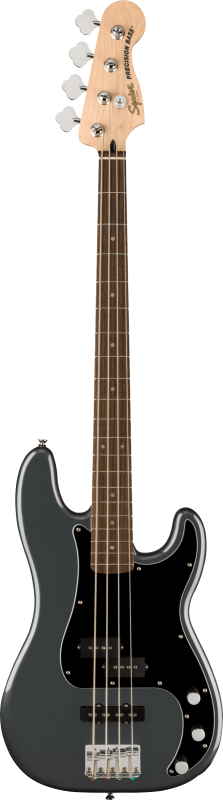 Squier Affinity Precision Bass PJ, javorová hmatník, černý pickguard, šedý mráz