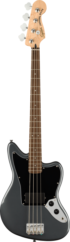 Squier Affinity Series Jaguar Bass H, javorová hmatník, černý pickguard, metalická šedá