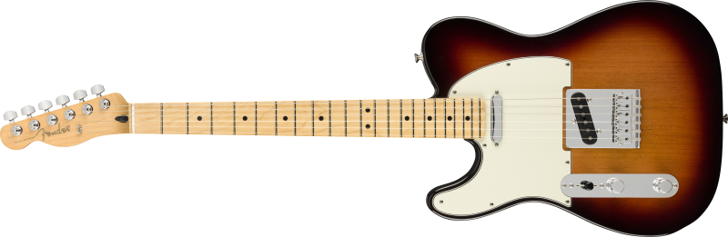 Fender Elektrická kytara Player Telecaster MN 3-barvy Sunburst, levá