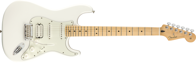 Fender elektrická kytara Player Stratocaster HSS MN Polar White