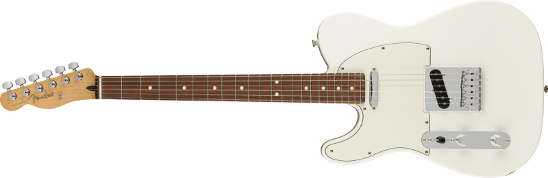 Fender Elektrická kytara Player Telecaster PF Polar White, levá
