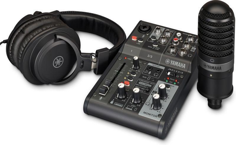 Yamaha IM AG03MK2 LSPK, podcast mixážní pult, černý