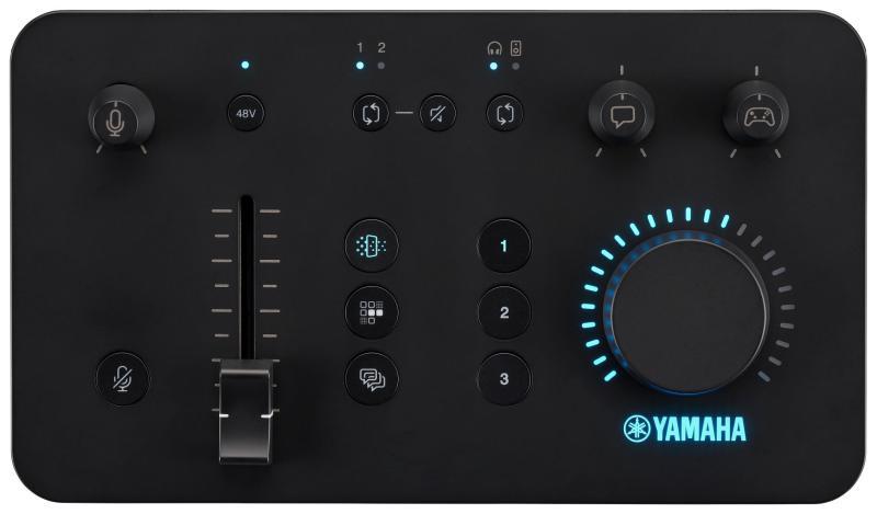 Yamaha mixážní pult pro streaming, audio efekty, kompaktní design