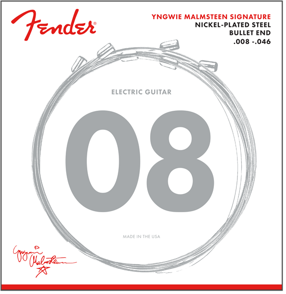 Fender Elektrické kytarové struny Yngwie Malmsteen, .008-.046, niklovaná ocel