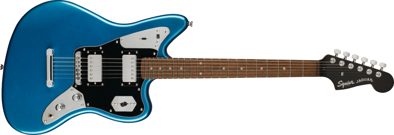 Squier FSR Contemporary Jaguar® HH ST, černý pickguard, modrá