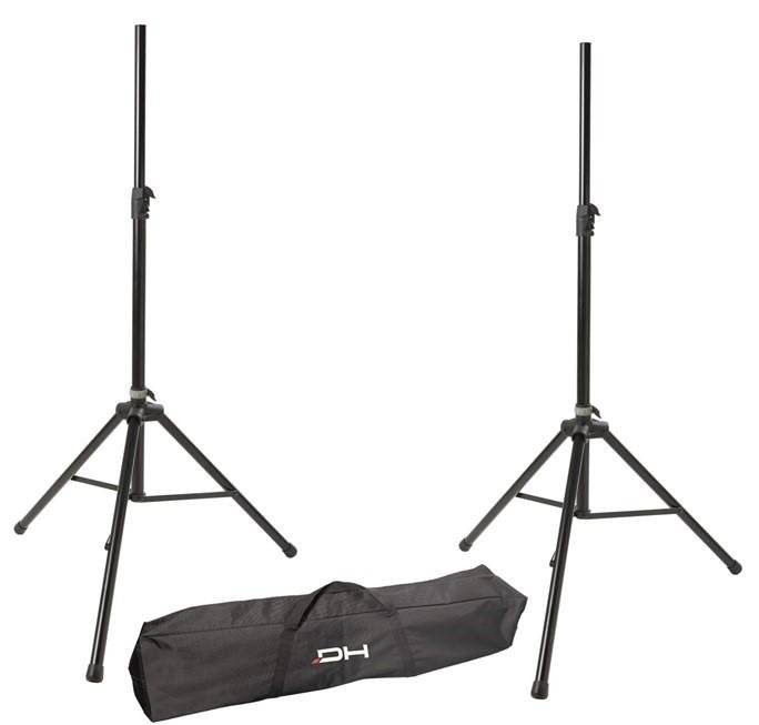 DH stojan na reproduktory, pneumatiký, černý, 1390-2000 mm, max. 50 kg