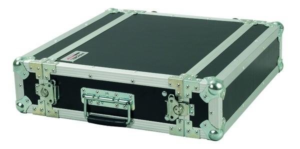 PROEL 19 dřevěný rack 2U, 330 mm hloubka, černý, 8 mm silné, 5 vrstev