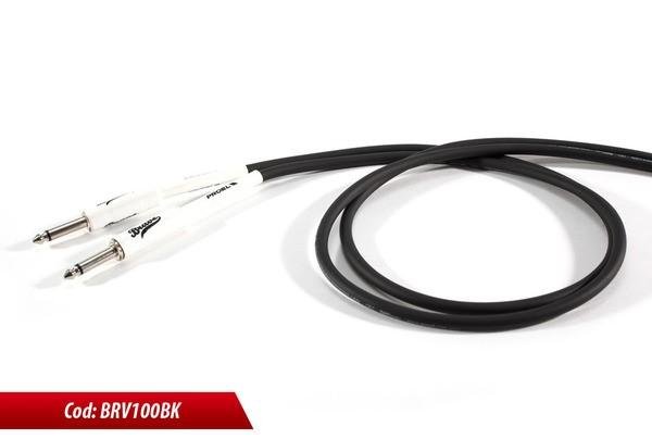 Proel IM kabel, 5 m černý, 2x 6,3 mm mono jack konektor
