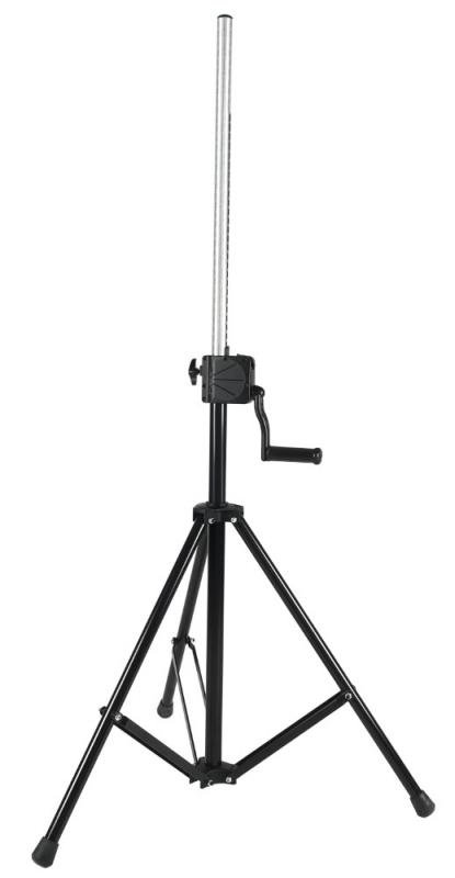 DH stojan na reproduktory, teleskopický, černý, hliník, výška: 1400-2200 mm, max: 60 kg
