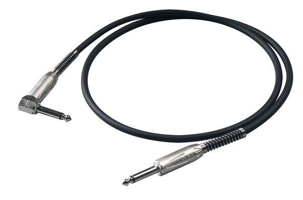Proel Kabel nástrojový 6 m, 6,3 mm mono jack, 6,3 mm mono úhlový jack