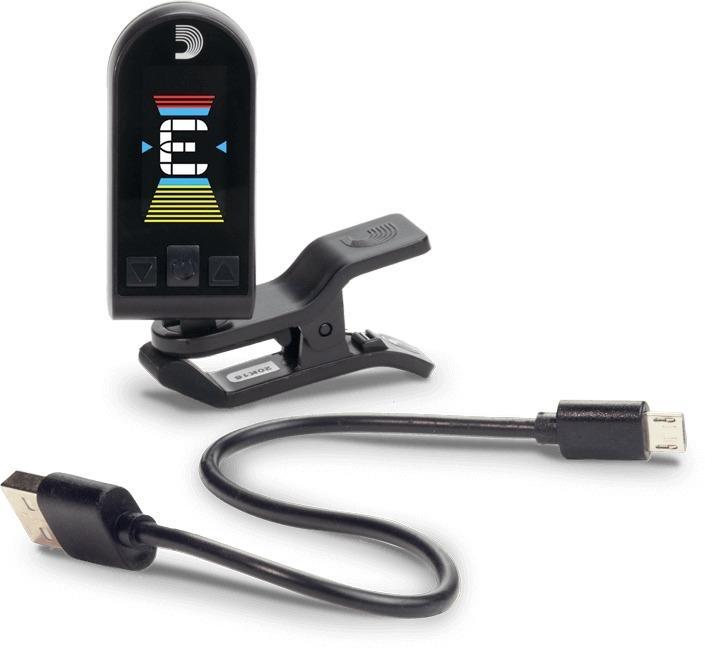 D'Addario klipový tuner Equinox, dobíjecí