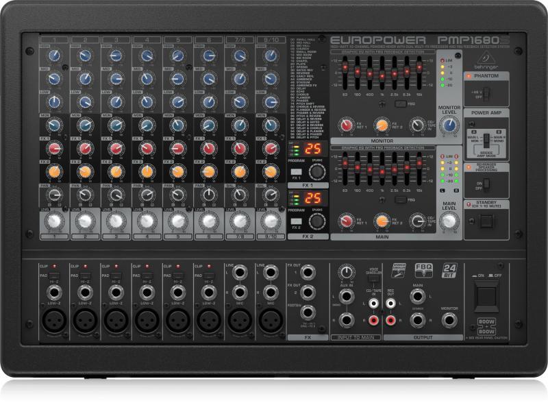 Behringer mixážní pult, 1600W, 10 kanál, Multi-FX procesor