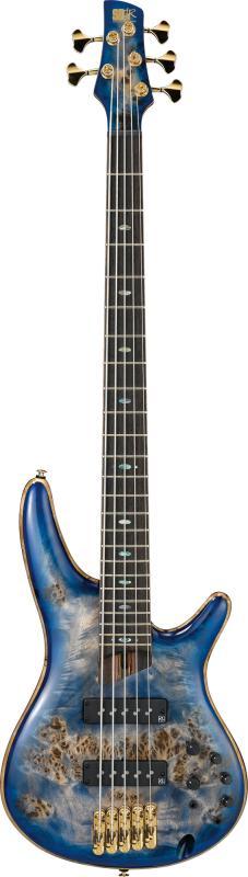 Ibanez SR-Series Premium E-Bass 5 strun, Cerulean Blue Burst, obal