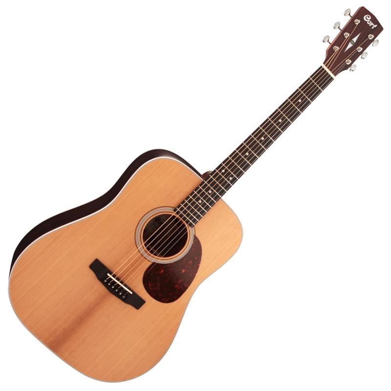 Cort akustická kytara Dreadnought, Fishman elektronika, přírodní