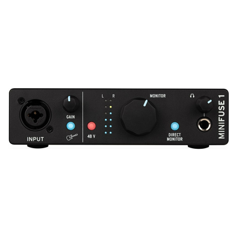 Arturia MiniFuse 1 Černá, audio rozhraní, USB-C, 2 vstupy, 2 výstupy