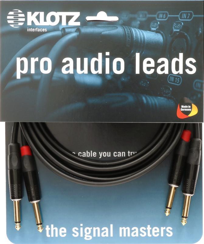 Klotz kabel - 9m, stereo, jack konektory, rovné
