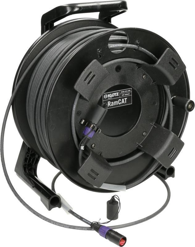 Klotz flexibilní RamCAT síťový kabel na cívce - CAT5e (S/UTP) - etherCON - 50m
