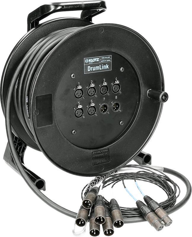 Klotz DrumLink 6/2 - 6x XLR 3p, 2x XLR 3p, 25m analogový skupinový kabel
