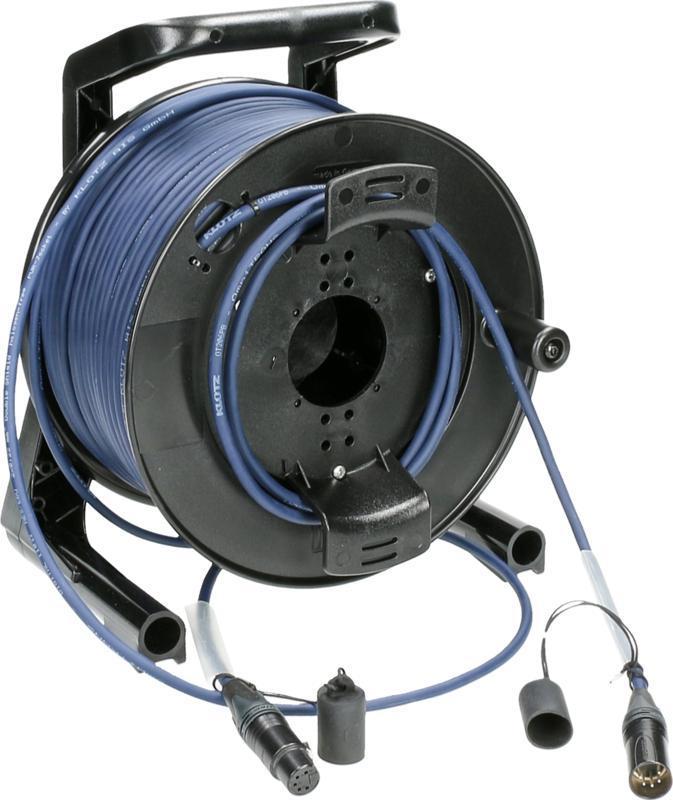 Klotz DMX kabelový buben, dvojité stínění, XLR 5p, 80m