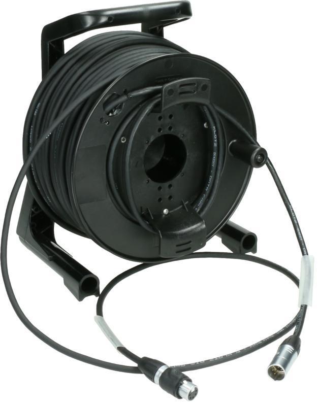 Klotz DMX kabel na bubnu, dvojité stínění, PVC XLR 5p, IP65, 75m