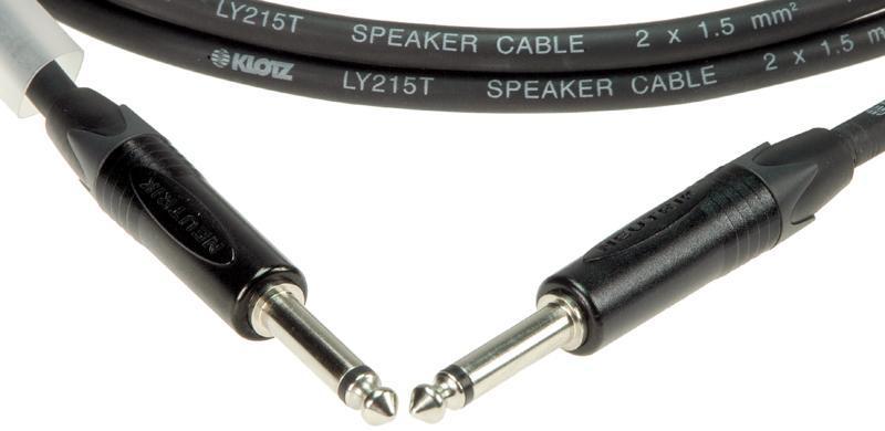 Klotz IM kabel 2 x 1,5 mm² PVC pro reproduktory Neutrik Jack - 5m