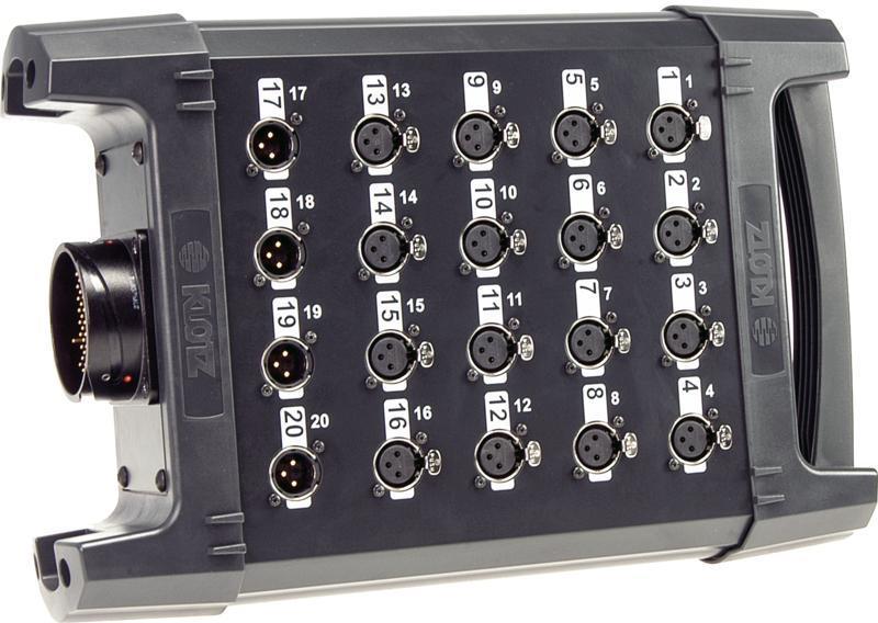 Klotz Stagebox 16/4 XLR 3p, RMP 85p, jednovrstvé uzemnění