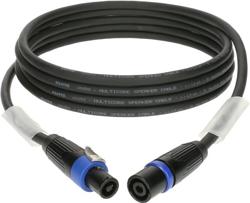 Klotz kabel speakON 4p, 4 x 2,5 mm², PVC, 3m