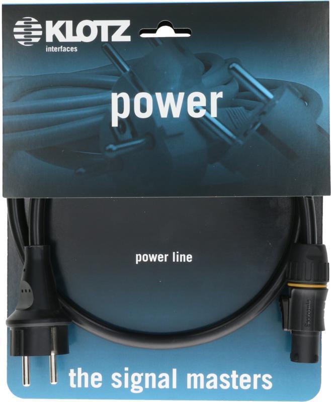 Klotz napájecí kabel 3G 1,5 mm² Schuko - PowerTwist TR1 - 10m